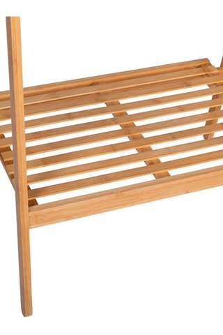 Portant pliable en bambou massif Maya - 60/73 x 160 x 42 cm