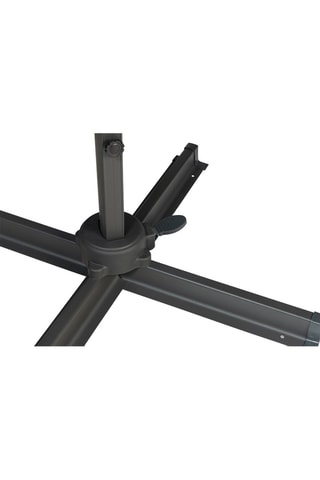 Parasol rond 360° - Déporté, housse et pied