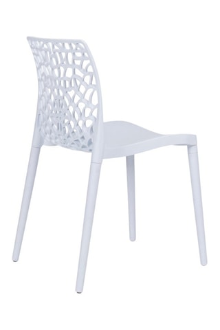 4 chaises de jardin empilables Dahlia - 52,5 x 81,5 x 45,5 cm
