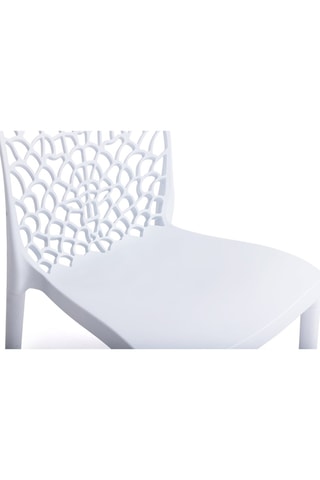 4 chaises de jardin empilables Dahlia - 52,5 x 81,5 x 45,5 cm