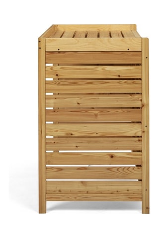 Cache climatisation extérieur en bois