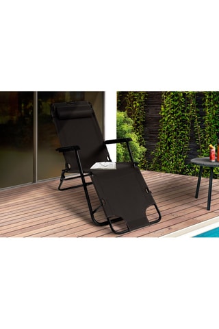 2 fauteuils de jardin Relax - 145 x 61 x 86 cm / 178 x 61 x 33 cm