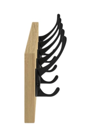 2 porte-manteaux muraux - 60 x 10 x 1,2 cm