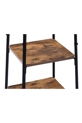 Porte-manteau Elize - Noir et imitation bois