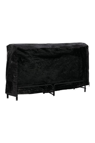 Serre bûches sur pieds grande capacité avec housse - 200 x 34 x 115 cm