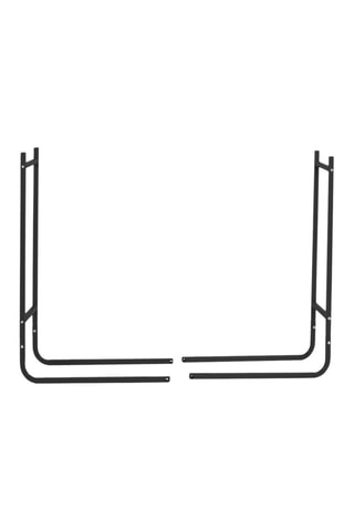 Serre bûches extensible sur pieds grande capacité - 95 x 60/120 x 24 cm