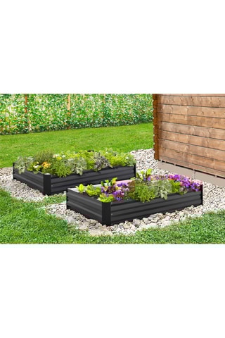 2 carrés potager - 115 x 80 x 20 cm