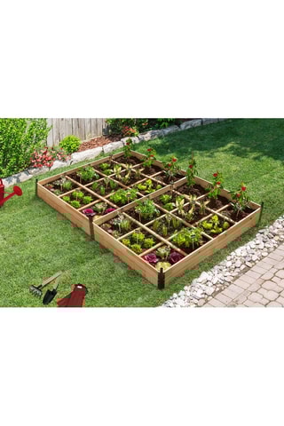 2 serres de potager en bois  - 115 x 80 x 54 cm