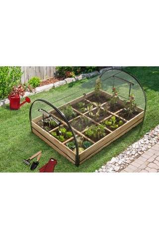 2 serres de potager en bois  - 115 x 80 x 54 cm