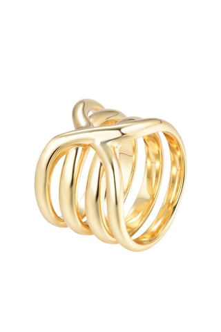 Bague - Argent plaqué or jaune