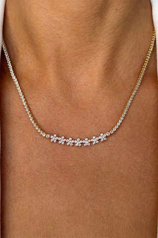 Collier - Argent plaqué or jaune