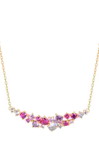 Collier - Argent plaqué or jaune