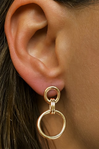 Boucles d'oreilles - Argent plaqué or jaune