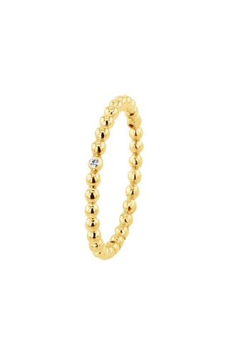 Bague - Argent plaqué or jaune