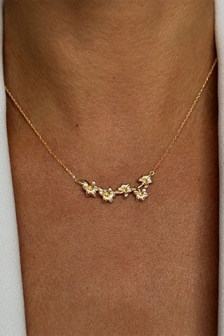 Collier - Argent plaqué or jaune