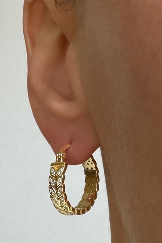 Créoles - Argent plaqué or jaune