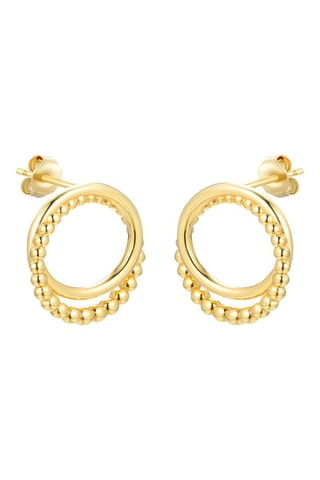 Boucles d'oreilles - Argent et doré à l'or fin jaune