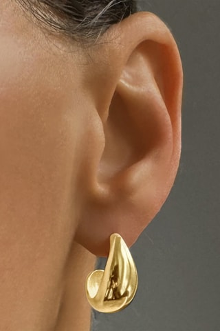 Boucles d'oreilles - Argent plaqué or jaune