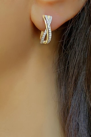 Créoles - Argent plaqué or jaune