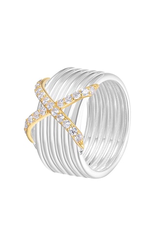 Bague - Argent plaqué or jaune