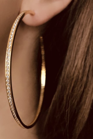 Créoles - Argent plaqué or jaune