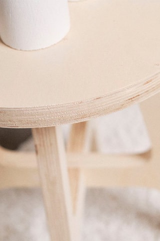 Tabouret rond en bois Simplicity 35 x 35 x 45 cm - Naturel