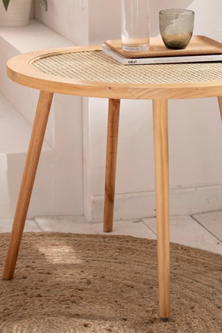 Bout de canapé en bois Palma L 60 x 60 x 45 cm - Naturel