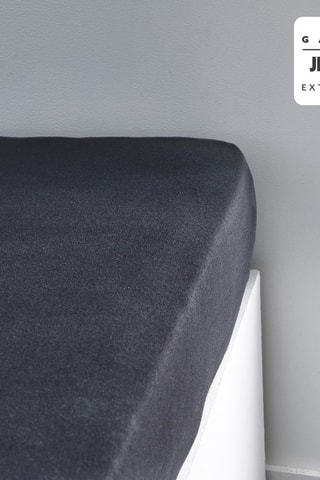 Drap-housse en jersey de coton Essential - Fusain - Bonnet 25 cm