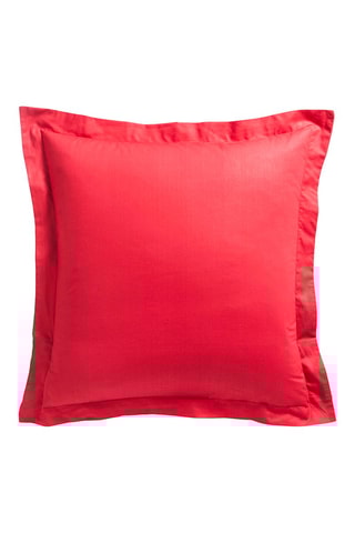 Taie d'oreiller en coton 57 fils/cm² - Rouge