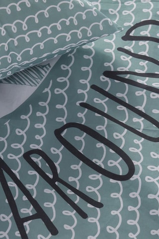 Parure de couette en coton 57 fils/cm² Kool - Bleu