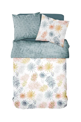 Parure de couette réversible en coton - 57 fils/cm² - Blanc