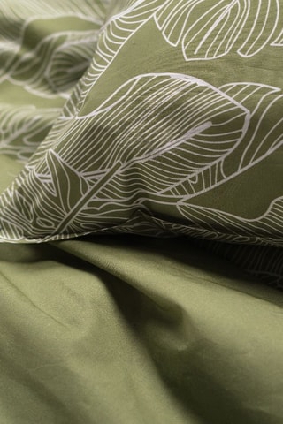 Parure de couette en coton - 57 fils/cm² - Vert