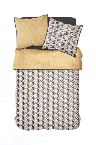 Parure de couette en coton 57 fils/cm² - Jaune