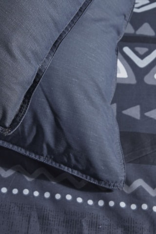 Parure de couette en coton 57 fils/cm² Mawira - Bleu