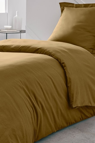 Housse de couette en coton Essential - Marron