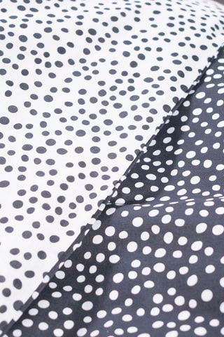 Parure de couette en coton Funny - Noir et blanc