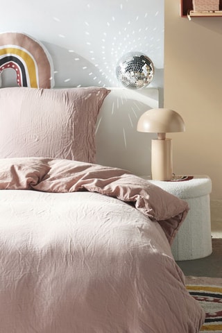 Parure de couette en gaze de coton - Rose