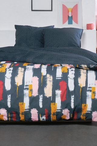 Parure de couette en coton Sunshine - Noir