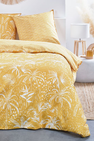Parure de couette en coton 57 fils/cm² Sunshine - Ocre