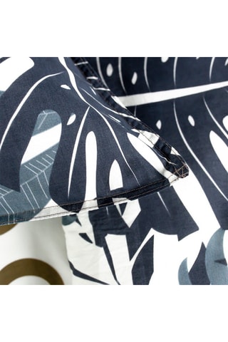 Parure de couette en coton Sunshine - Blanc et noir