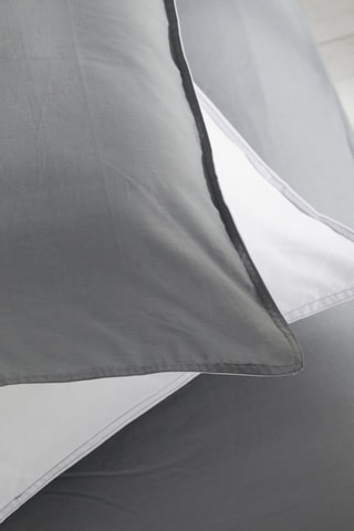 Parure de couette en coton 57 fils Charme - Gris