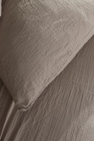 Parure de couette en gaze de coton 155 fils/cm² Dune - Beige