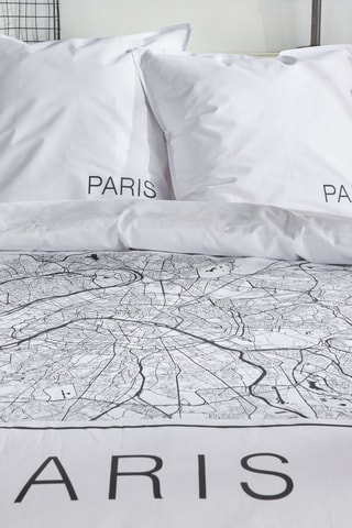 Parure de lit en coton 57 fils/cm² Java - Blanc