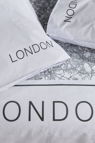 Parure de lit en coton 57 fils/cm² Java - Blanc