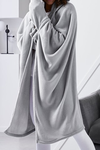 Plaid à capuche Acier - 115 x 165 cm