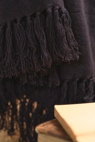 Plaid Indies Anthracite - 120 x 150 cm