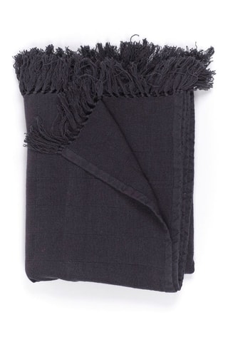 Plaid Indies Anthracite - 120 x 150 cm