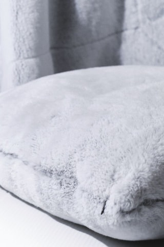 Plaid et coussin Winter spirit Gris