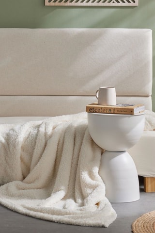 Plaid - Blanc - 180 x 220 cm