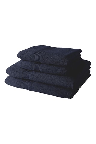 4 serviettes Bleu marine